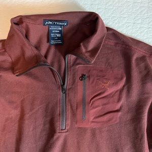 arcteryx quarter zip mens